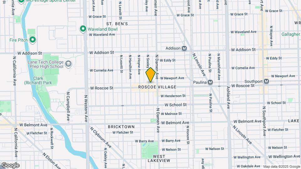 2022 W Roscoe St Map and Location Details