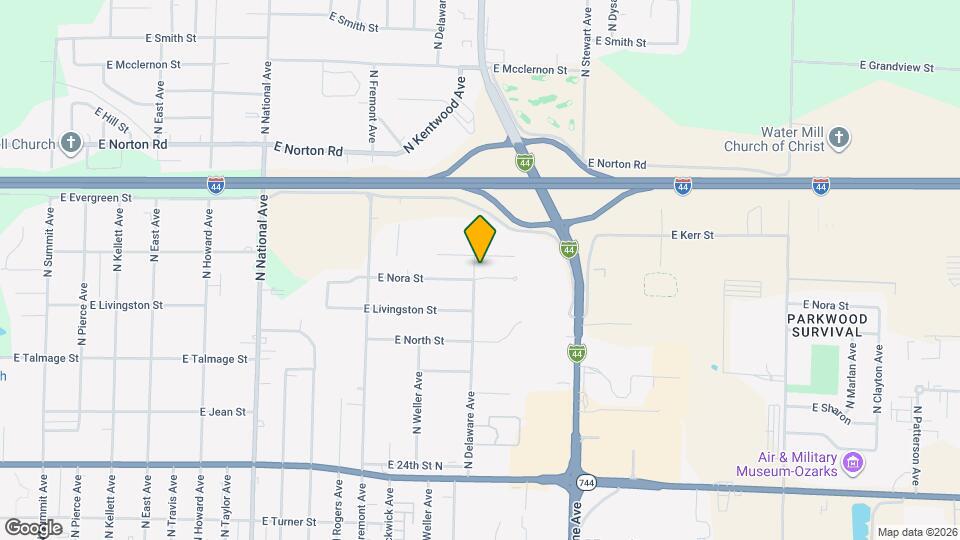 1603 E Nora St Map and Location Details