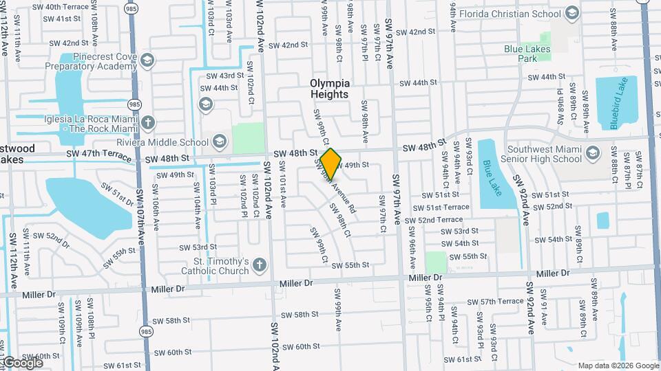 5000 SW 98th Avenue Rd Map and Location Details