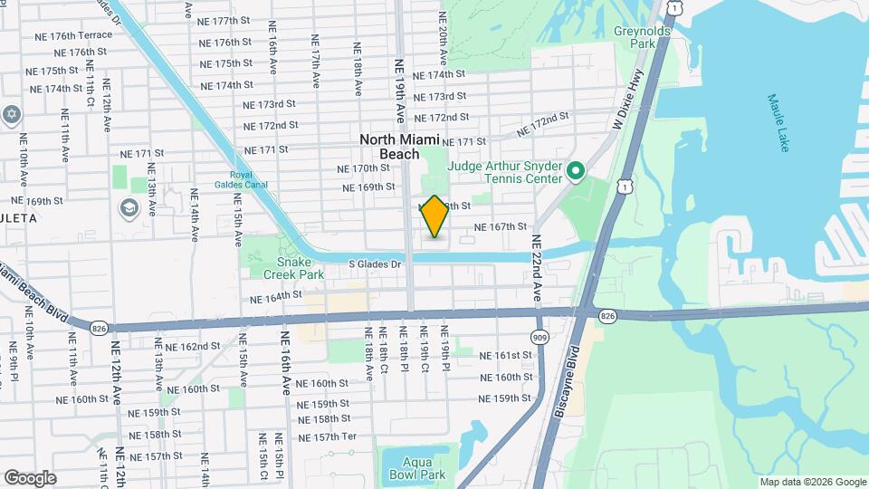 1969 N Glades Dr Mapa y Detalles de la Ubicación