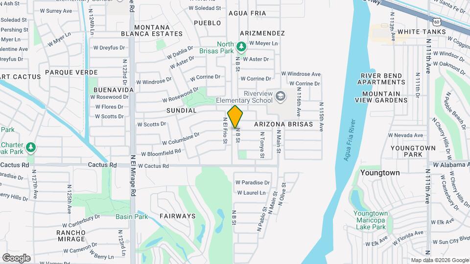 12480 N B St Mapa y Detalles de la Ubicación