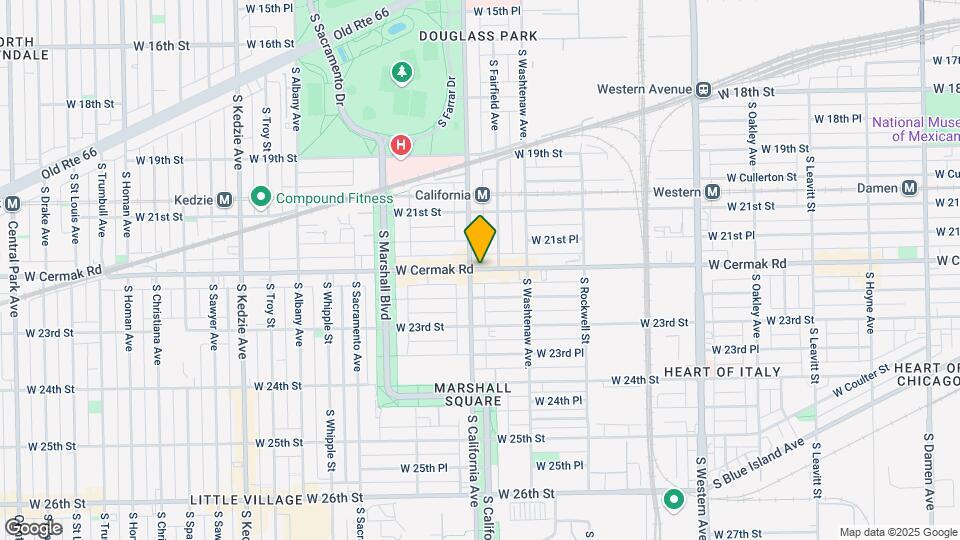 2750 W Cermak Rd Map and Location Details