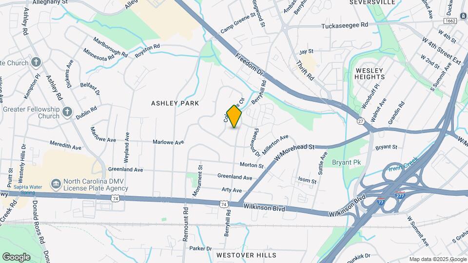 1808 Berryhill Rd Map and Location Details