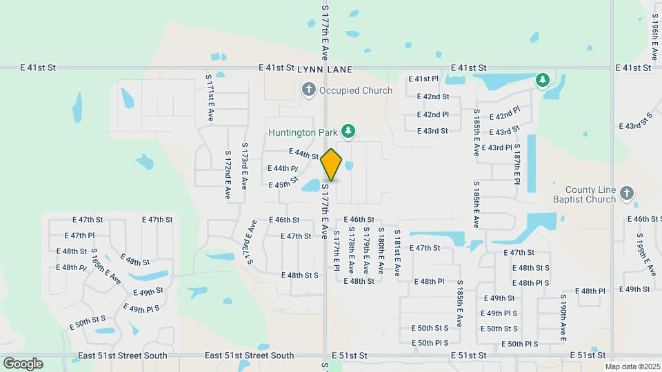 4432 S 177th E Pl Map and Location Details
