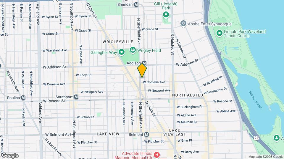 3509 N Sheffield Ave, Unit 3 Map and Location Details