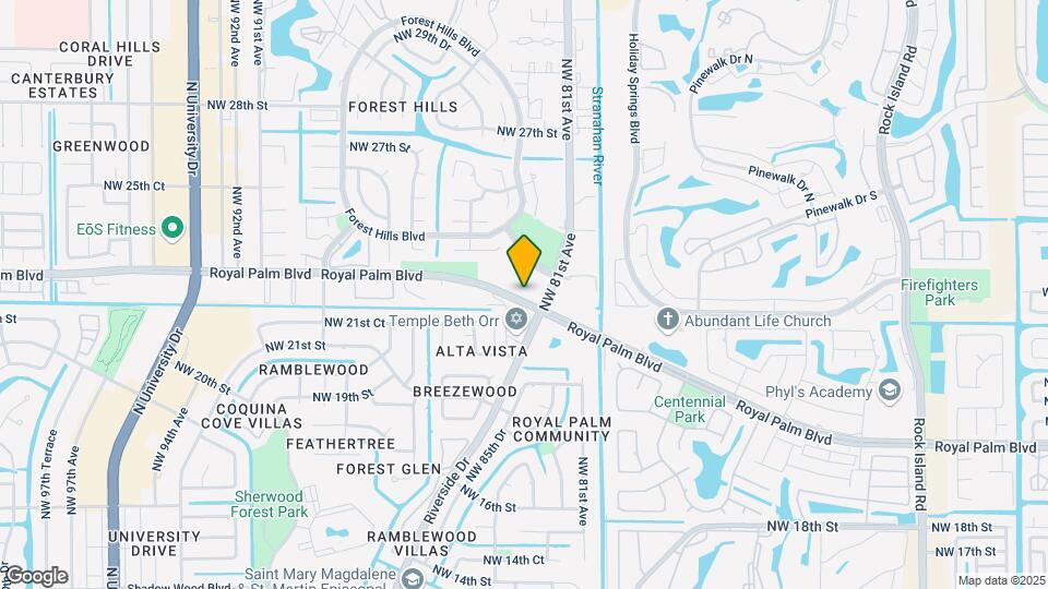 8266 NW 24th St Map and Location Details