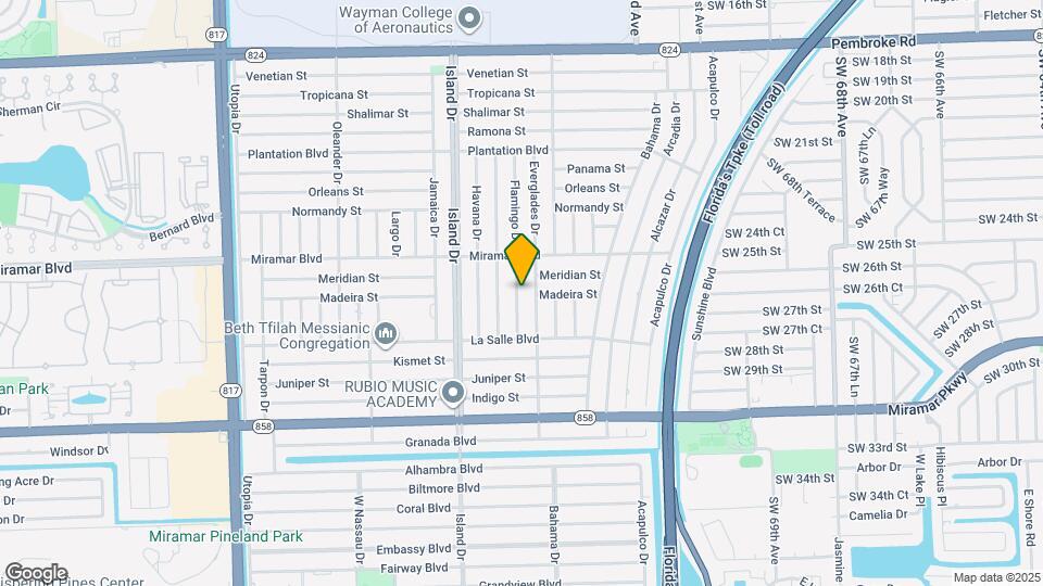 2619 Flamingo Dr Map and Location Details