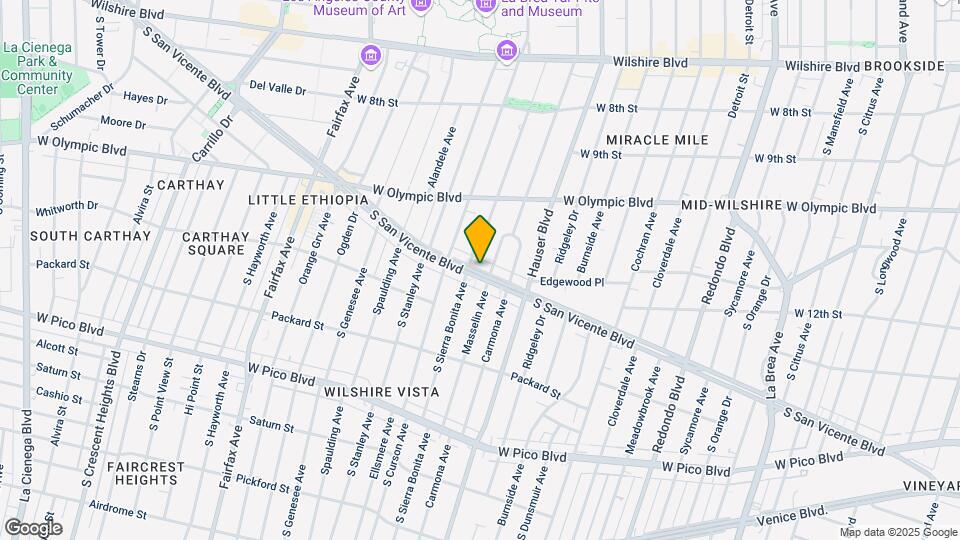 5723 San Vicente Blvd, Unit 5723 1/2 Map and Location Details