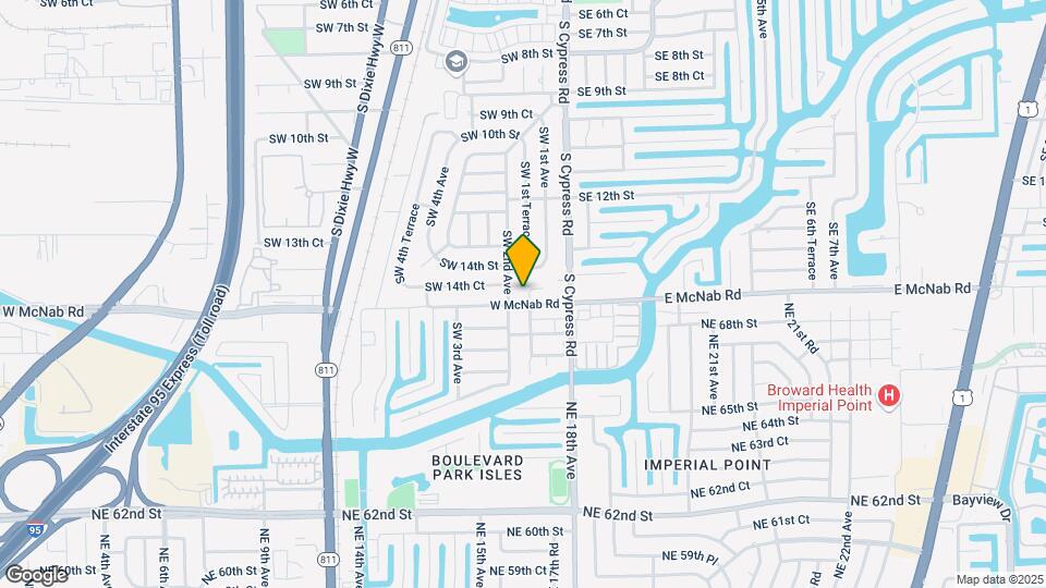 1461 SW 1st Ter Mapa y Detalles de la Ubicación