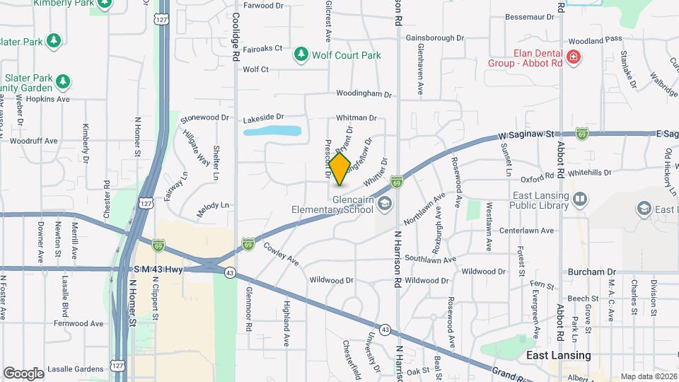 935 Whittier Dr Map and Location Details