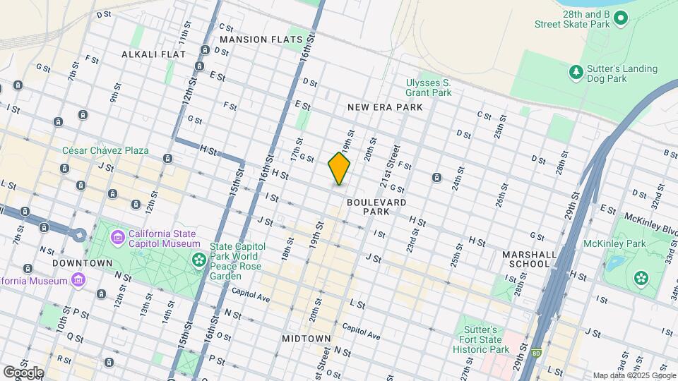 1907 H St, Unit 101 Map and Location Details