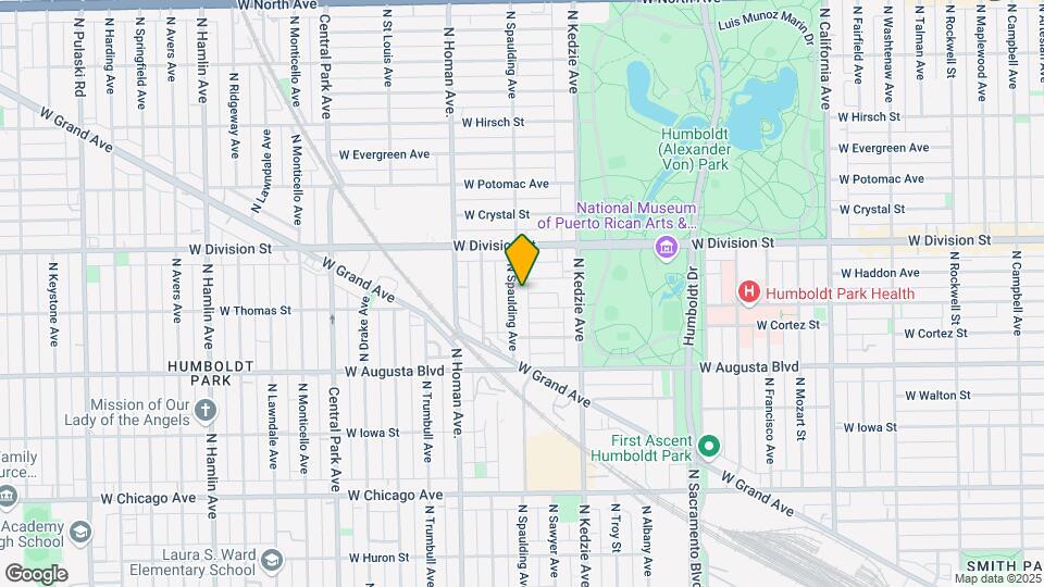 1111 N Spaulding Ave, Unit #1 Map and Location Details