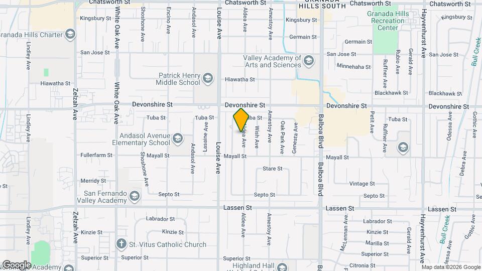 10147 Aldea Ave Mapa y Detalles de la Ubicación