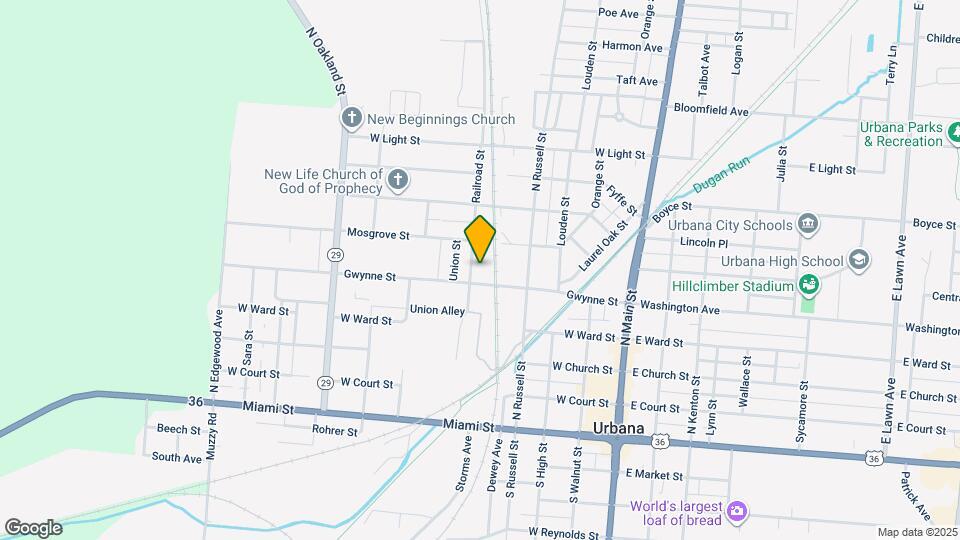 225 Railroad St, Unit Unit D Map and Location Details