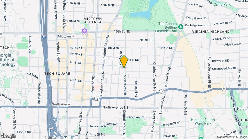 804 Argonne Ave NE Map and Location Details