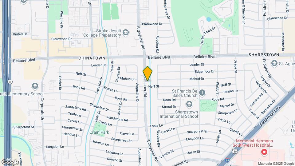 7123 S Gessner Rd Map and Location Details