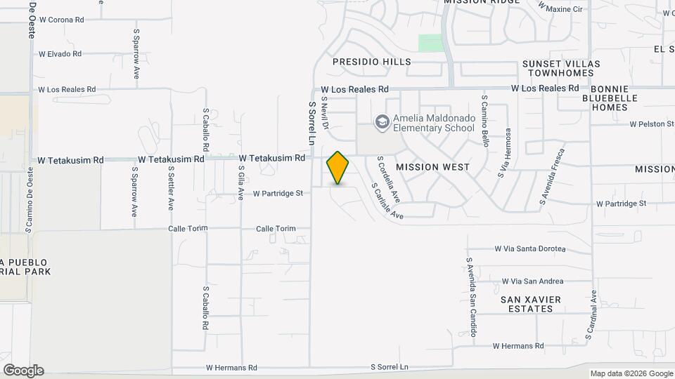 3725 W TYBOLT Dr Map and Location Details