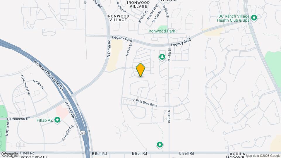 9250 E Via De Vaquero Dr Map and Location Details