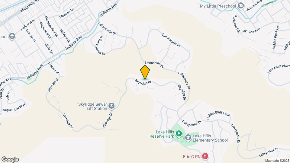 16034 Skyridge Dr Mapa y Detalles de la Ubicación