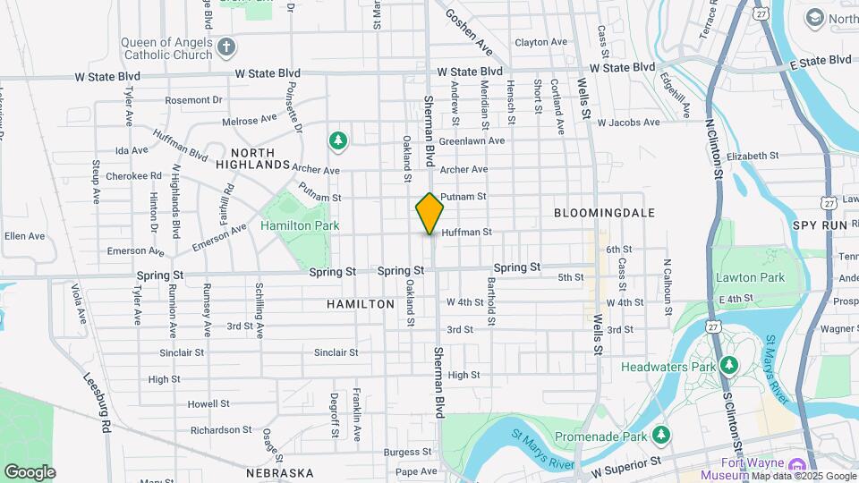 1629 Sherman Blvd Mapa y Detalles de la Ubicación