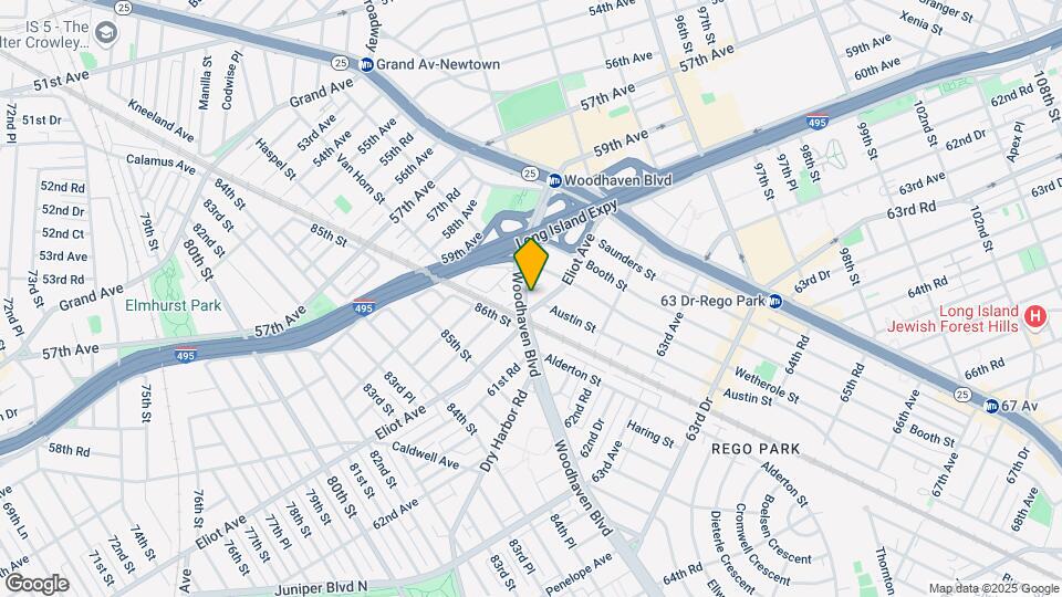 6061 Woodhaven Blvd Map and Location Details
