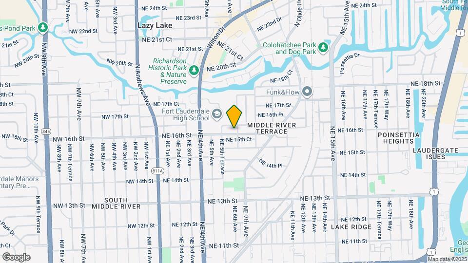 637 NE 16th St Map and Location Details