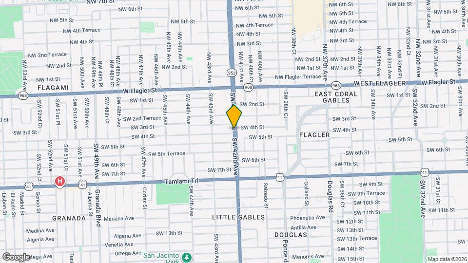 400 S Le Jeune Rd Map and Location Details