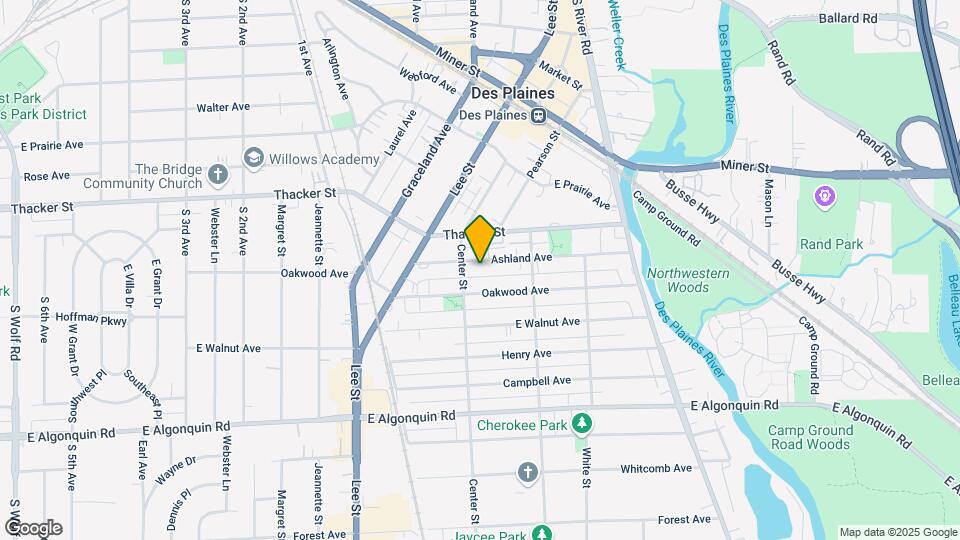 1417 Ashland Ave Mapa y Detalles de la Ubicación