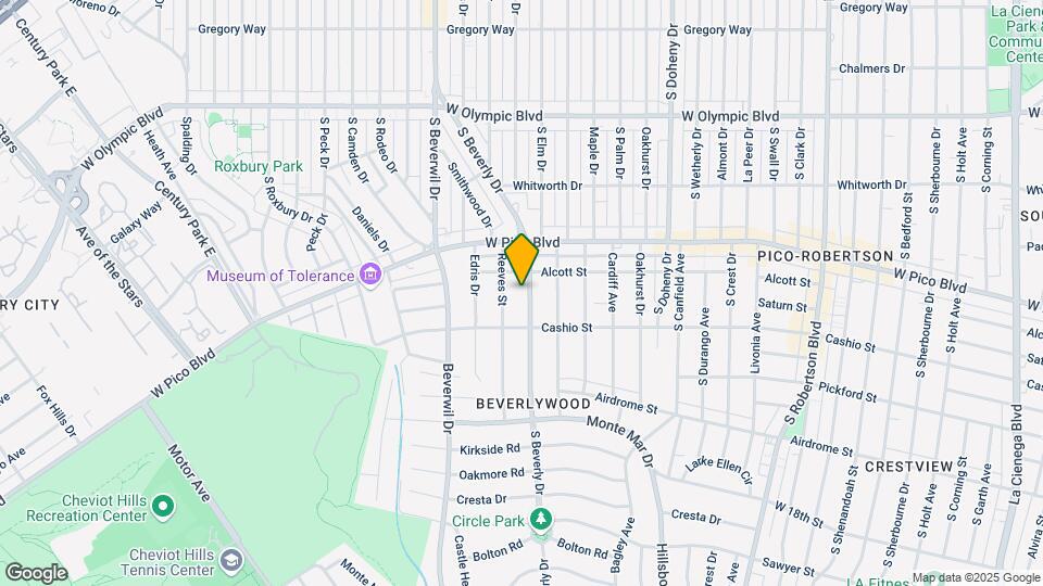 1453 S Beverly Dr Map and Location Details