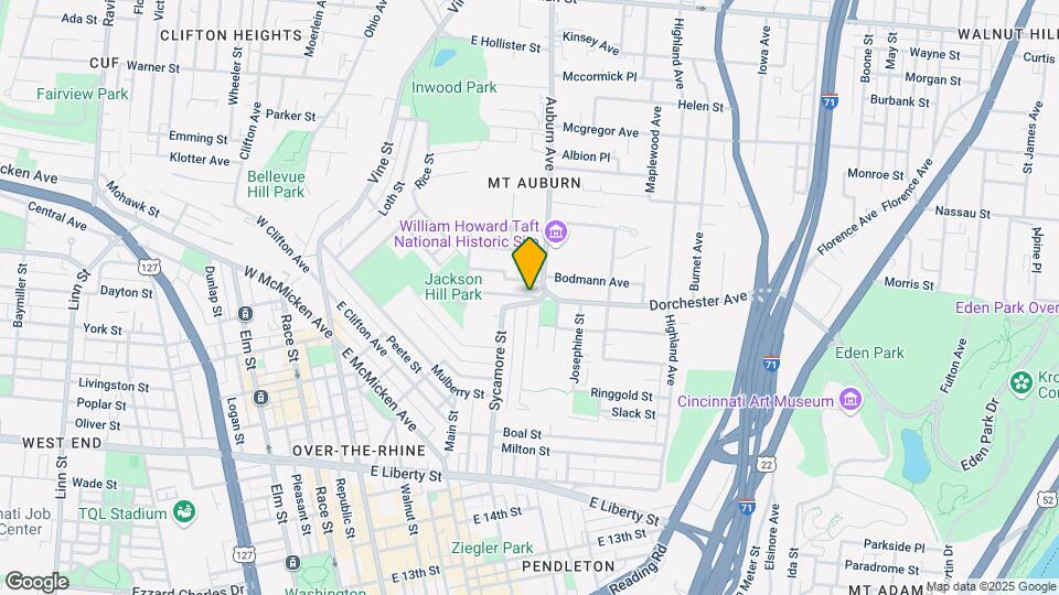 1833 Sycamore St Map and Location Details
