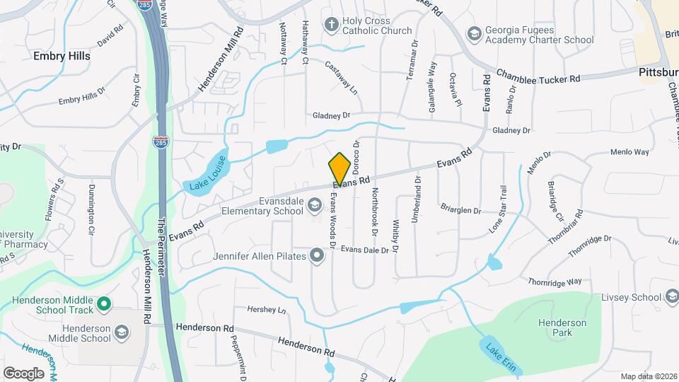 2953 Evans Woods Dr Mapa y Detalles de la Ubicación