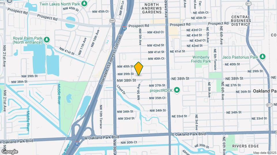 531 NW 38th St Map and Location Details