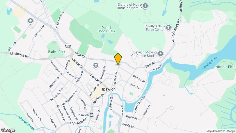 48 N Main St, Unit Ipswich 1 Bedroom Map and Location Details