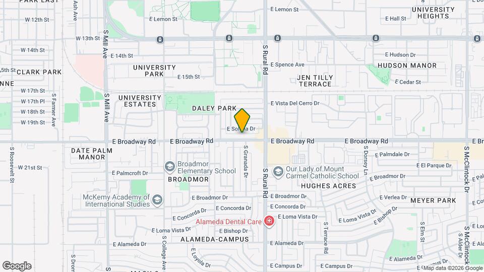 620 E Broadway Ln Map and Location Details