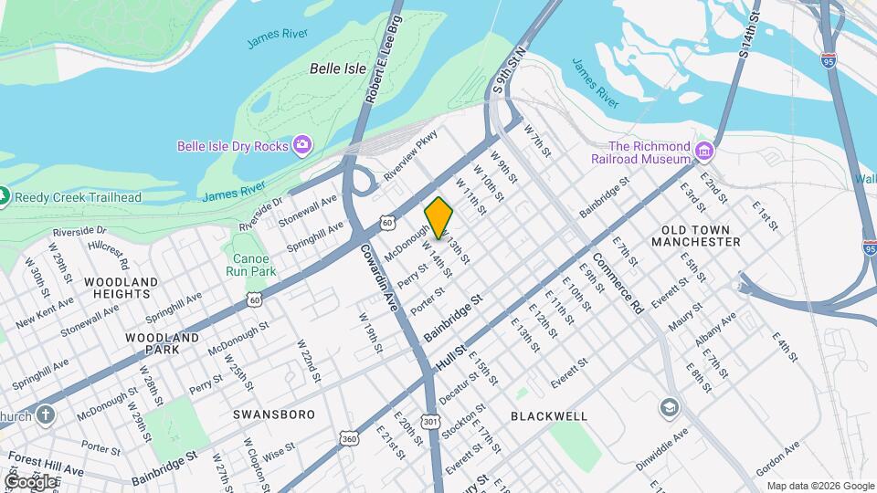 1309 Perry St Map and Location Details