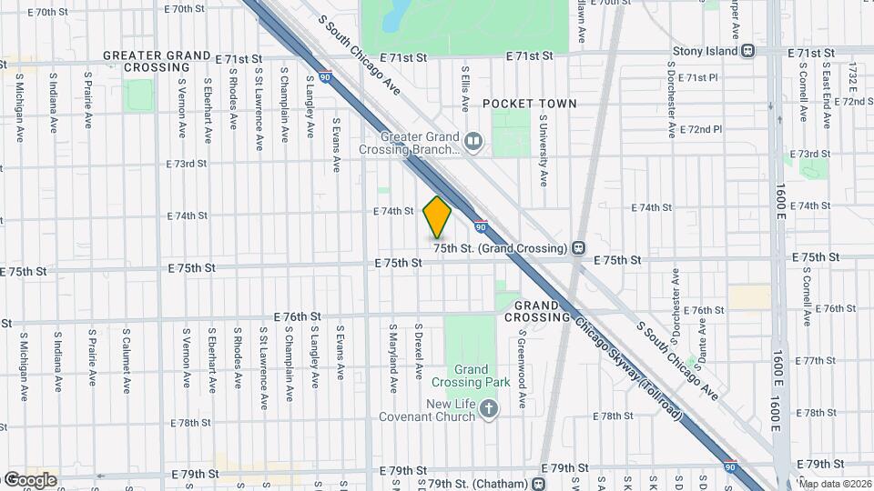 7440 S Ingleside Ave Mapa y Detalles de la Ubicación