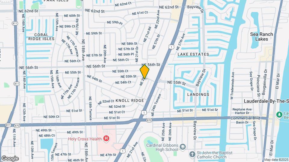 5490 NE 22nd Ave Map and Location Details