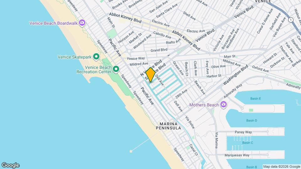 2300 Grand Canal Map and Location Details