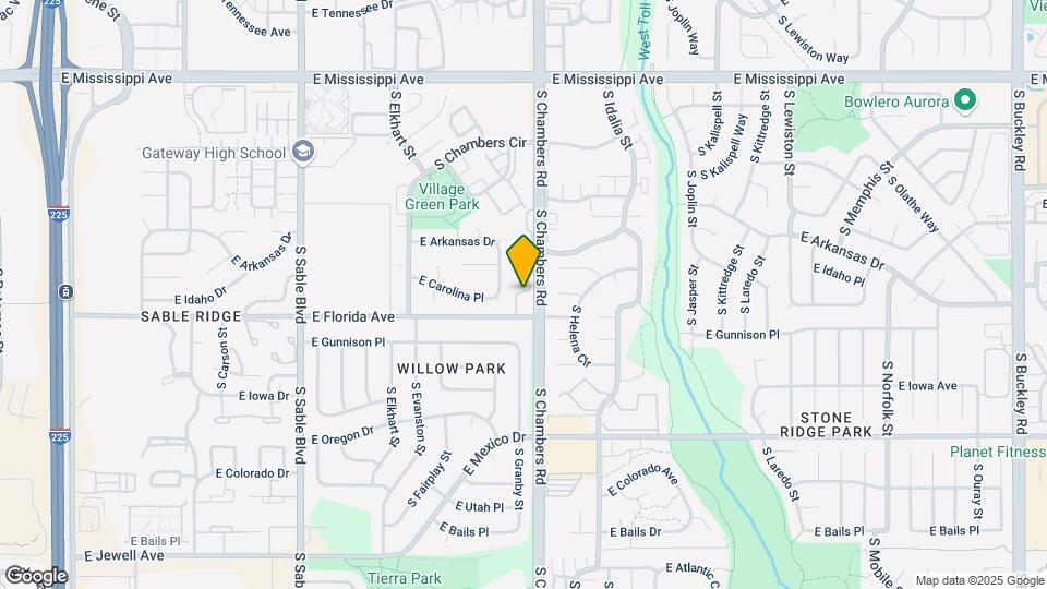 1445 S Chambers Rd Map and Location Details