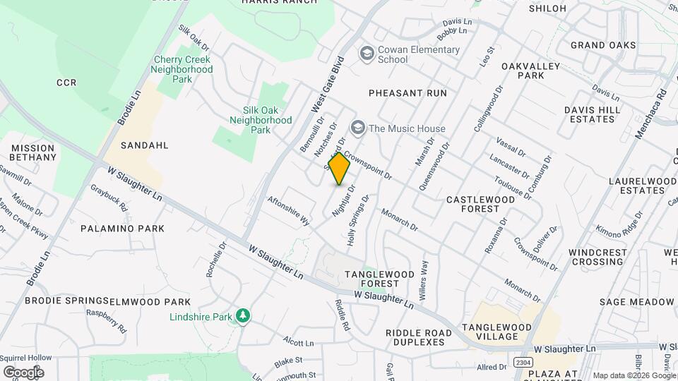 9625 Sugar Hill Dr Mapa y Detalles de la Ubicación