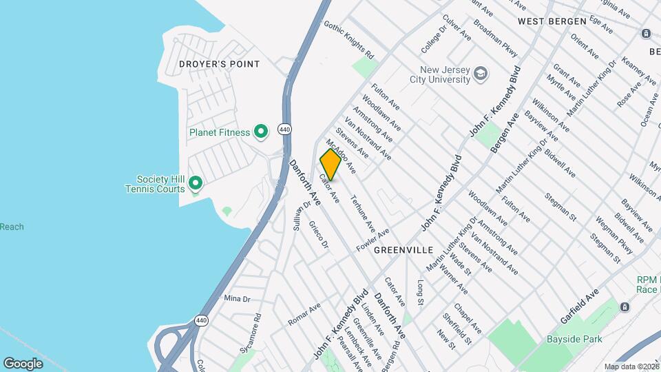 398 Cator Ave Map and Location Details