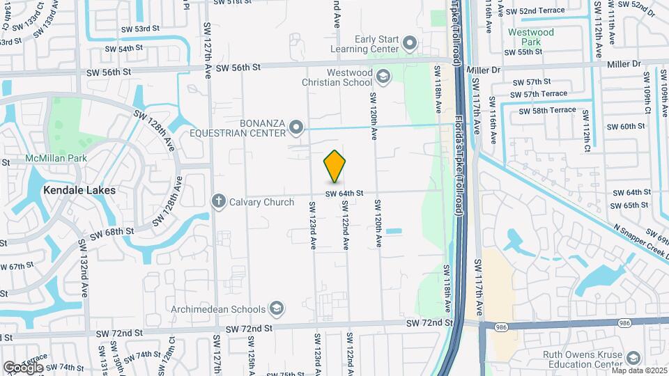 12201 SW 64th St Map and Location Details