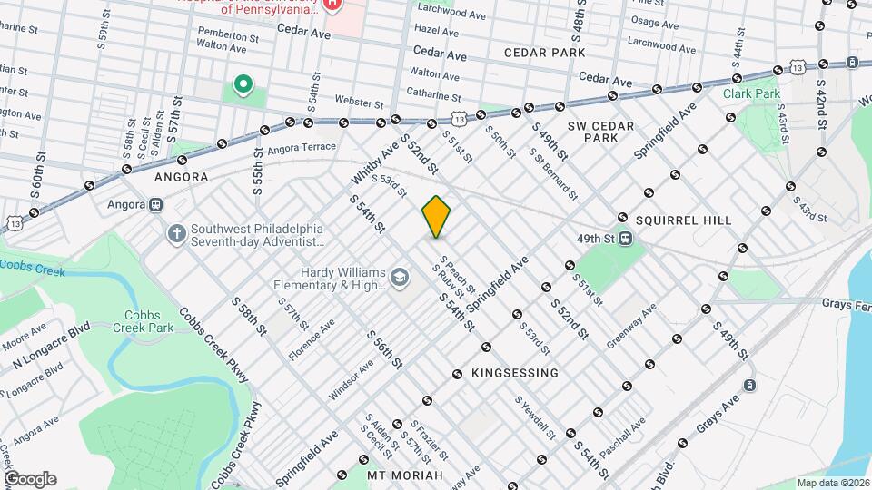 1119 S Peach St Map and Location Details