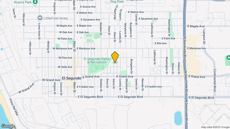 412 Sierra St Map and Location Details