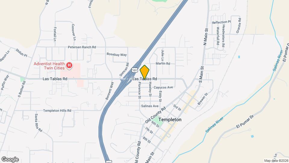 655 Las Tablas Rd Map and Location Details