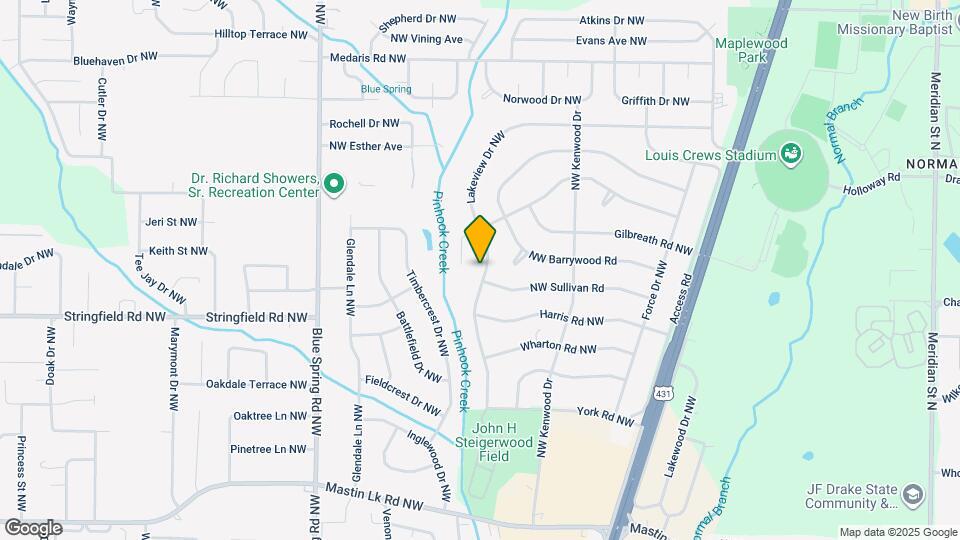 4103 Lakeview Dr NW Map and Location Details