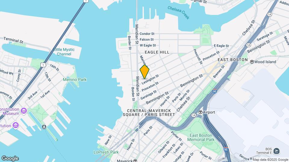 44 Lexington St-Unit -1 Map and Location Details