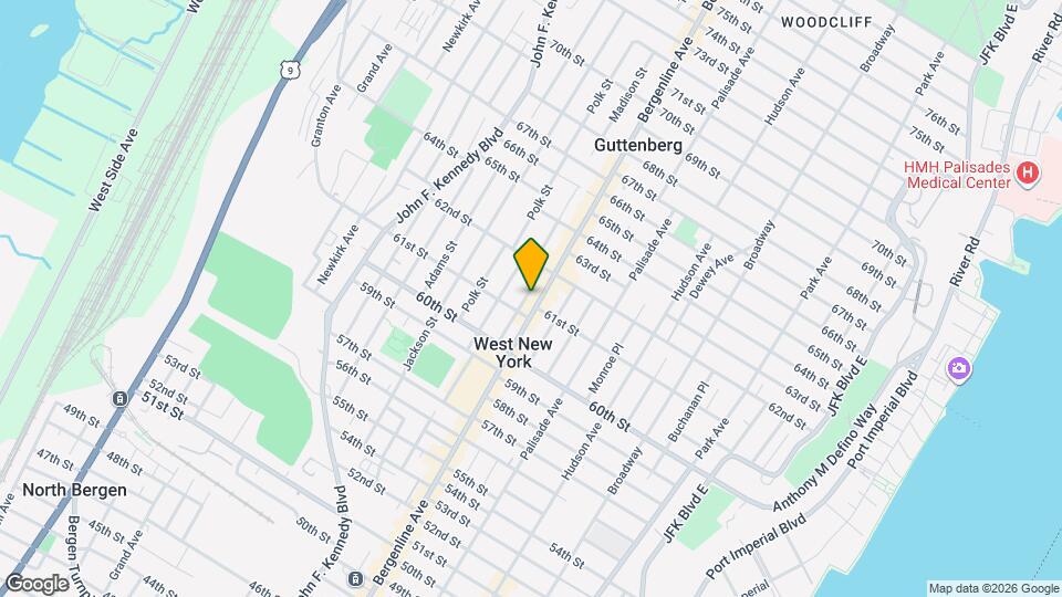 6121 Bergenline Ave Map and Location Details