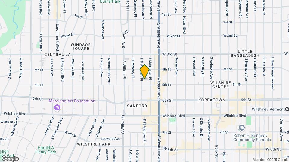446 S St Andrews Pl Map and Location Details