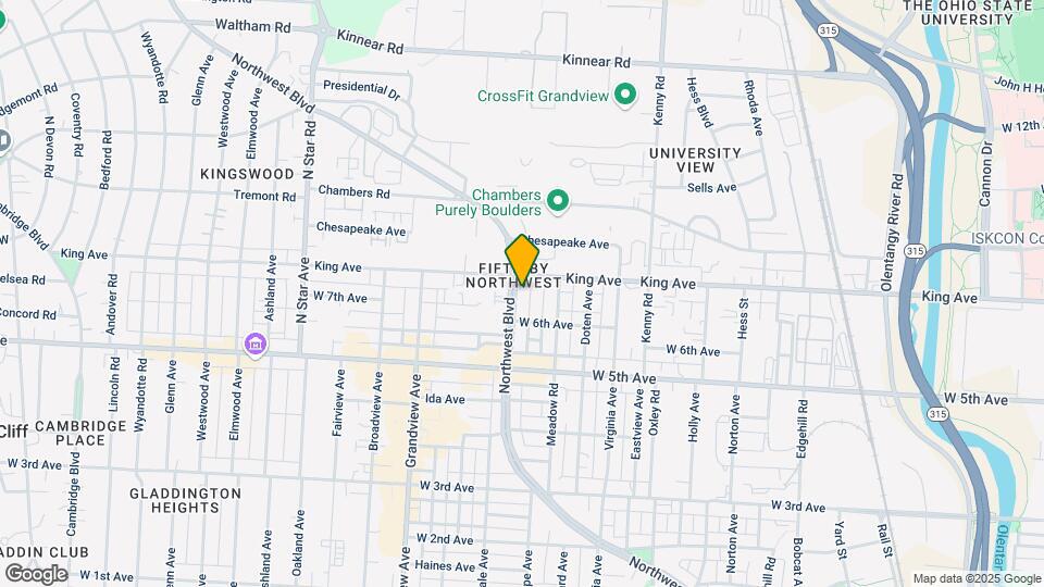1594 Northwest Blvd Mapa y Detalles de la Ubicación